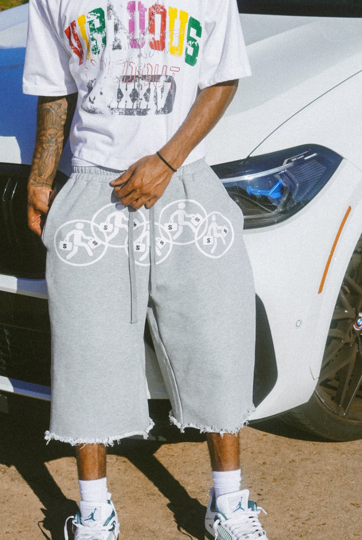 LUVISRY BAGGY FLEECE SHORTS