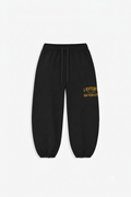 LUVISRY UNIVERSITY SWEATS BLACK
